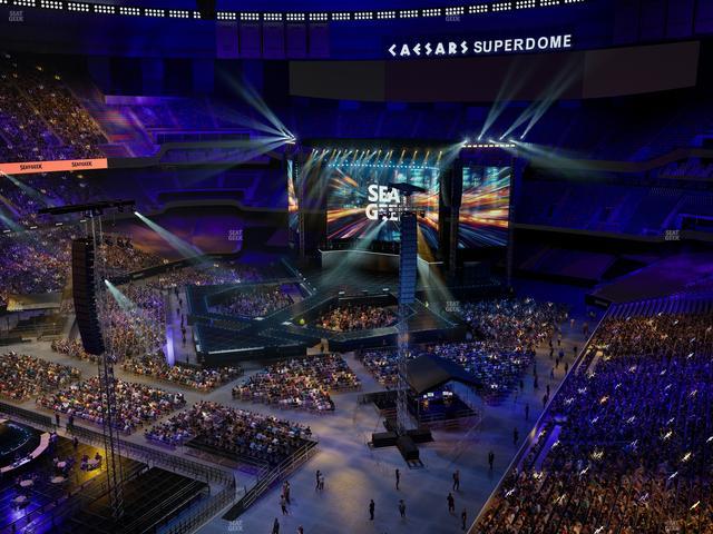 Caesars Superdome - Section 647 Seat View