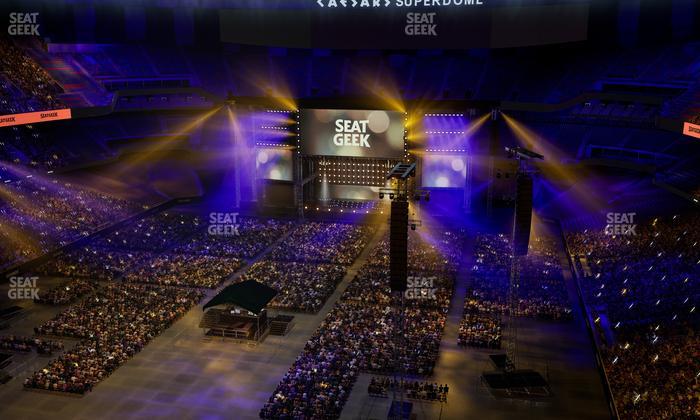 Caesars Superdome - Section 650 Seat View
