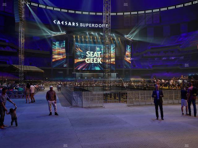 Caesars Superdome - Section Field Suite 10 Seat View
