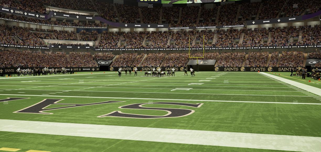 Caesars Superdome - Section Field Suite 4 Seat View