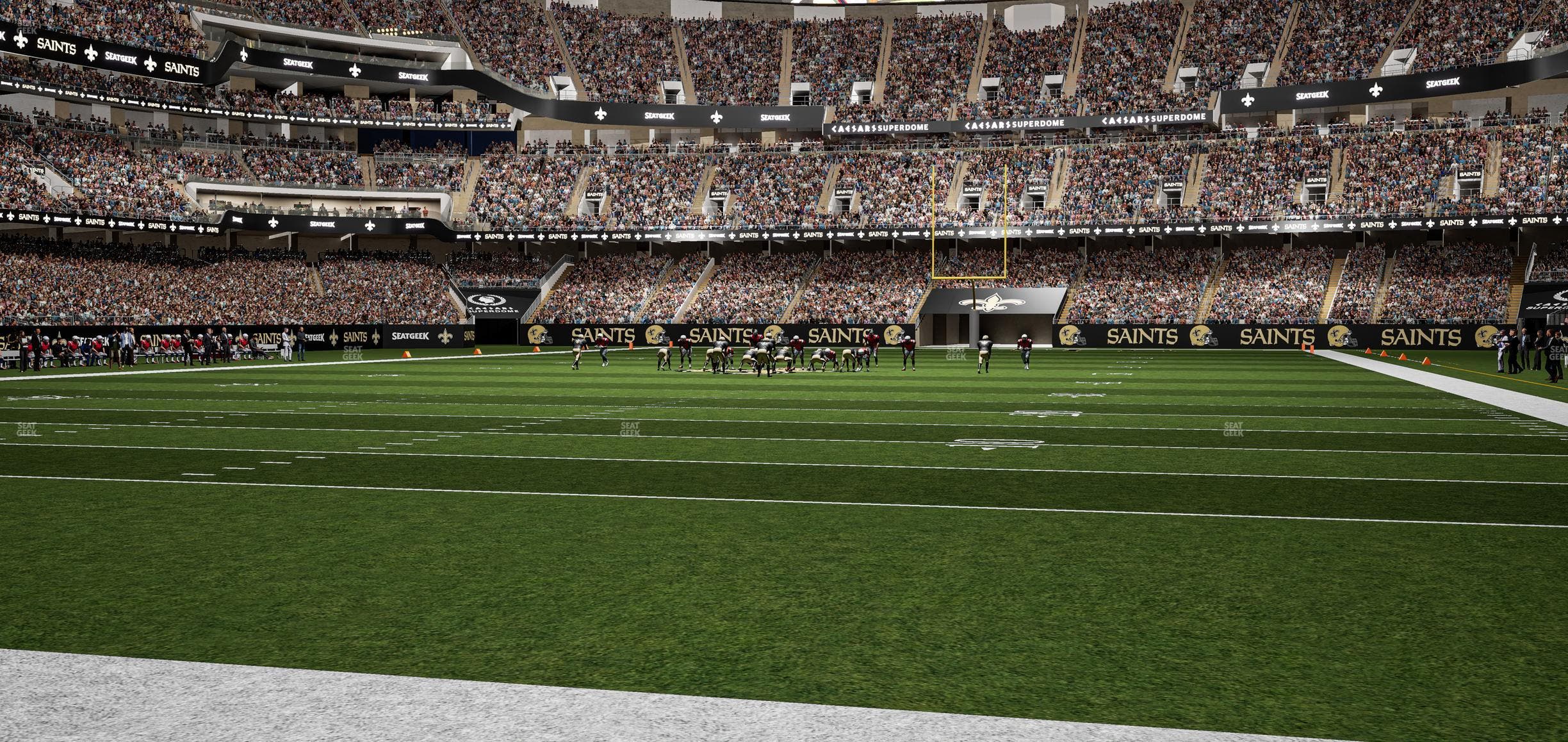 Caesars Superdome - Section Field Suite 4 Seat View