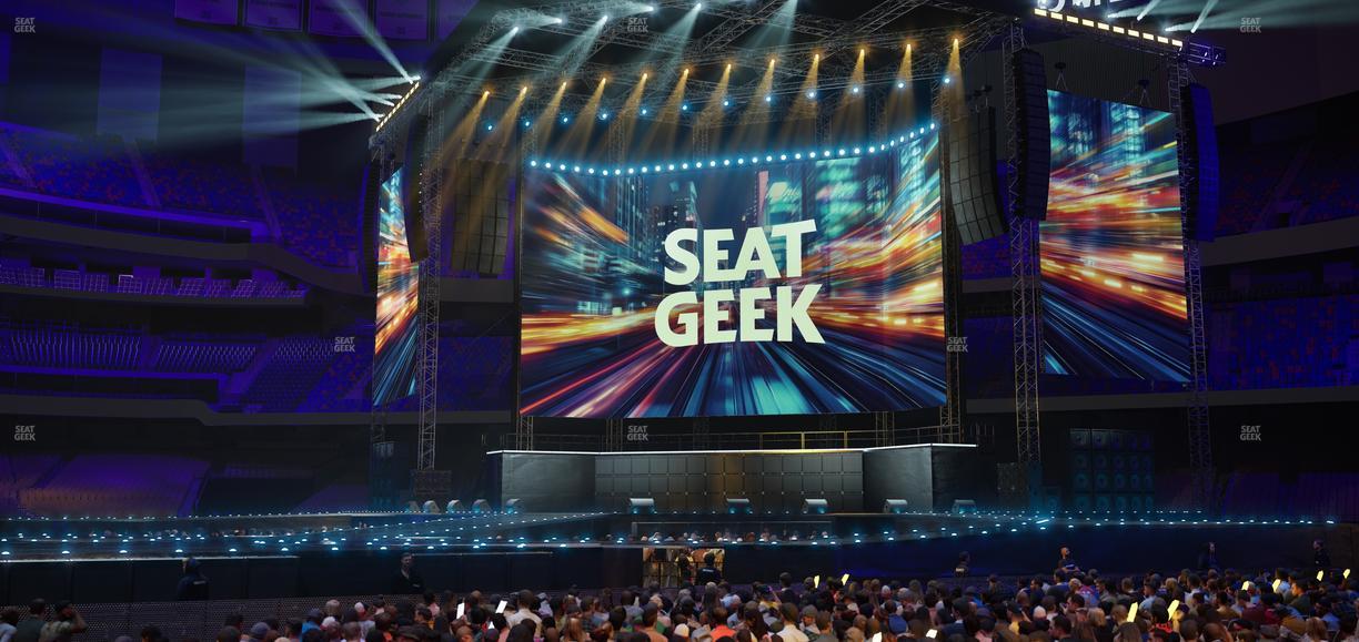 Caesars Superdome - Section Floor Ada Seat View