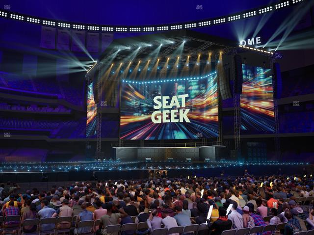 Caesars Superdome - Section Floor Ada Seat View