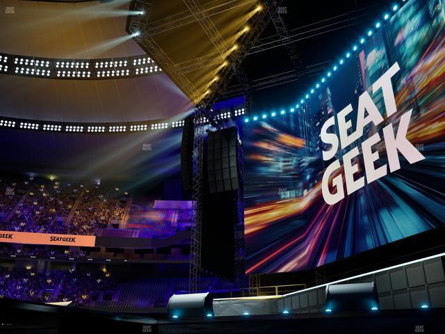 Caesars Superdome - Section Floor B Seat View