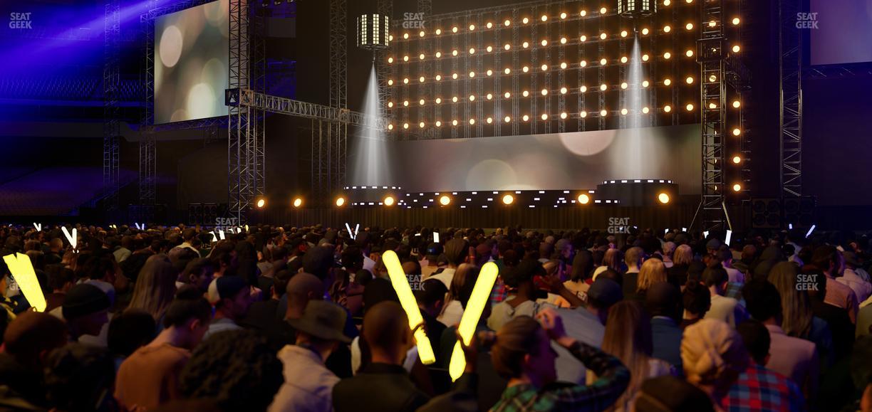 Caesars Superdome - Section Floor D Seat View