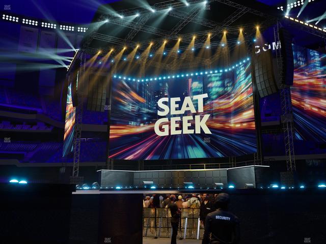 Caesars Superdome - Section Floor E Seat View