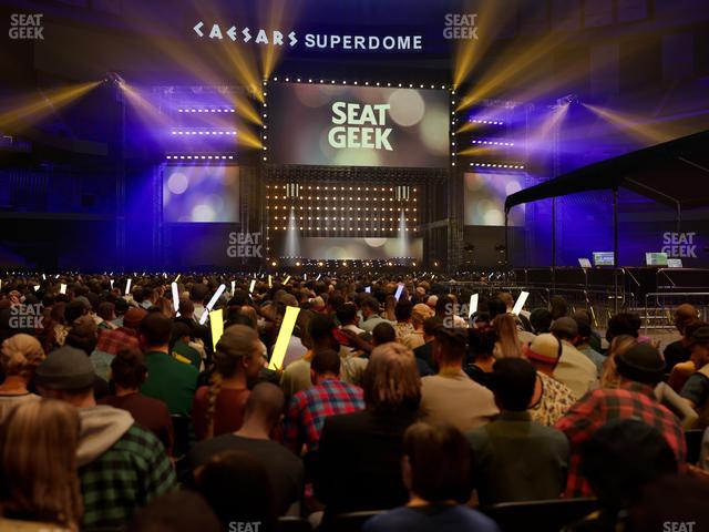 Caesars Superdome - Section Floor M Seat View Caesars Superdome - Section Floor M Seat View