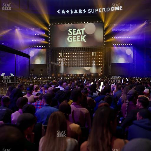 Caesars Superdome - Section Floor P Seat View