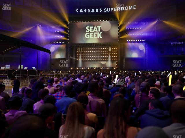 Caesars Superdome - Section Floor P Seat View Caesars Superdome - Section Floor P Seat View