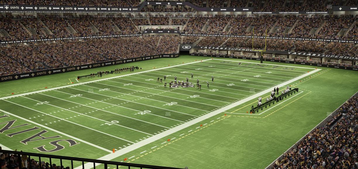 Caesars Superdome - Section Stadium Club Seat View