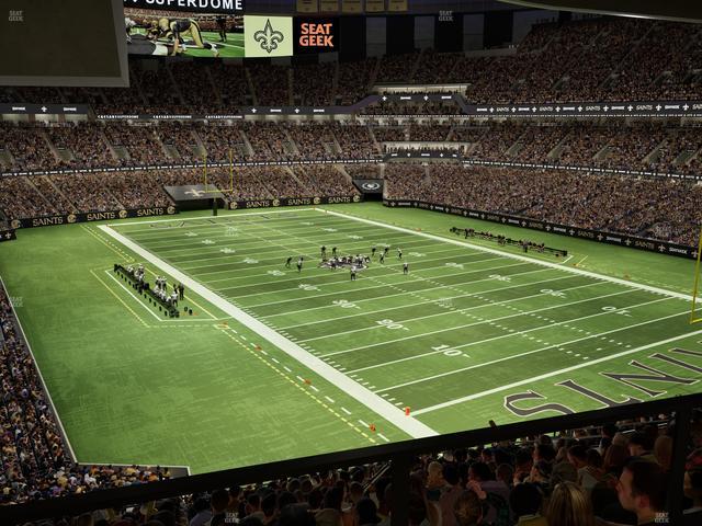 Caesars Superdome - Section Suite 308 Seat View
