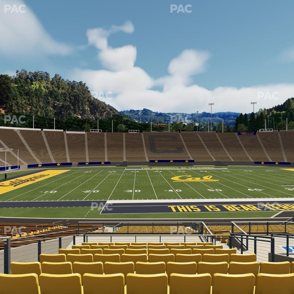California Memorial Stadium - Section Field Club Ff Seat View