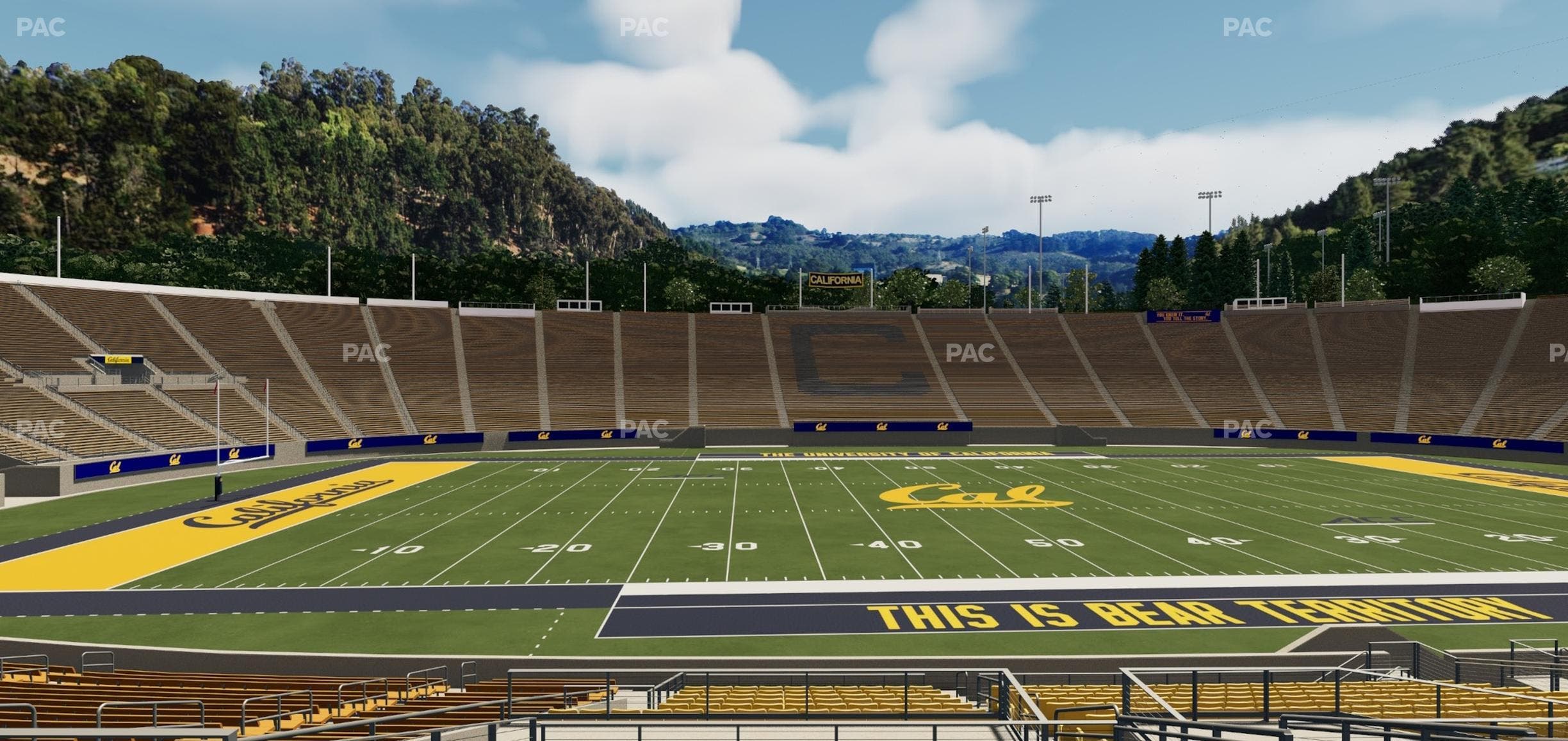 California Memorial Stadium - Section Field Club Ff Seat View