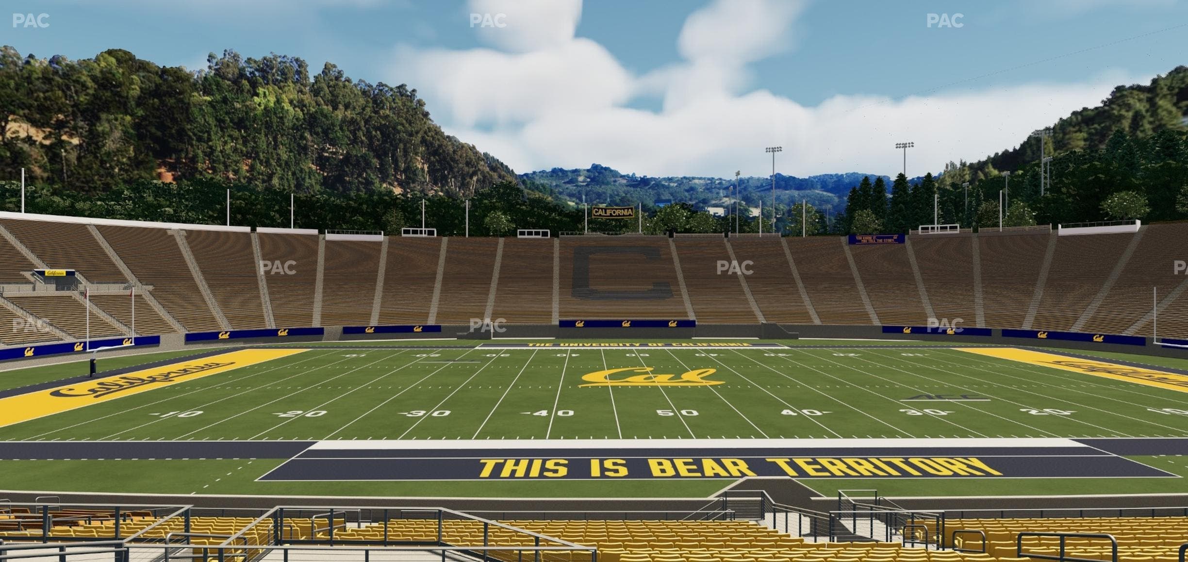 California Memorial Stadium - Section Field Club G Seat View