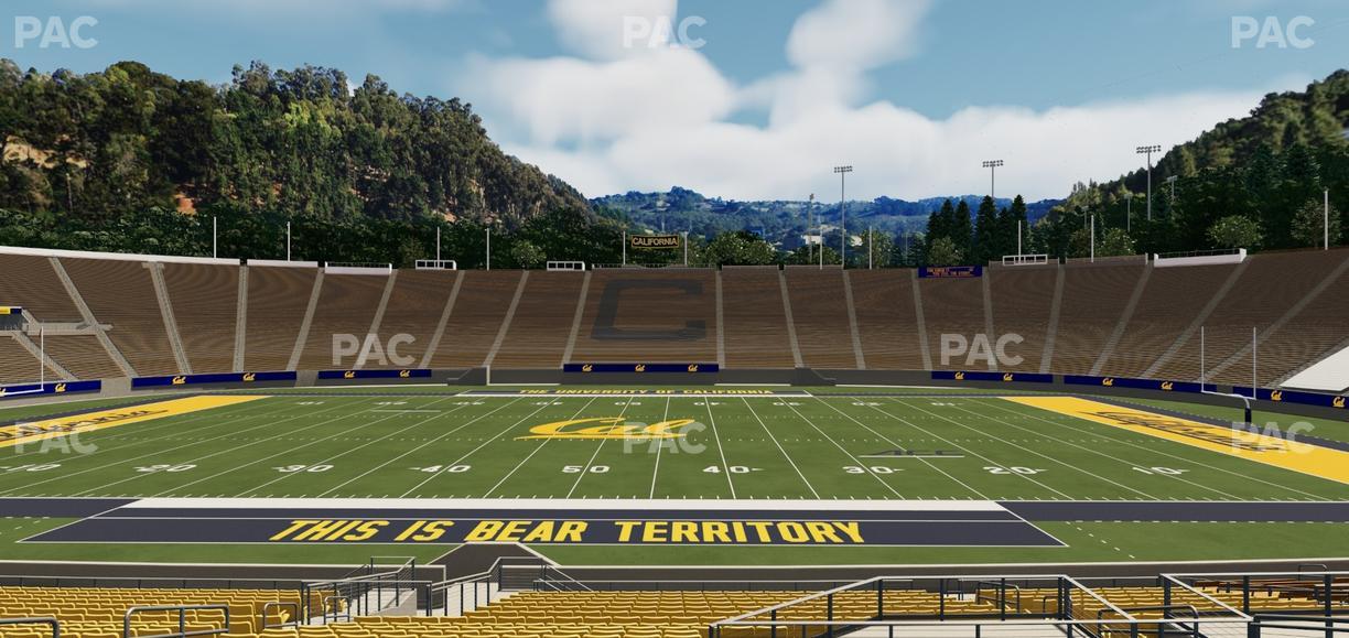 California Memorial Stadium - Section Field Club Gg Seat View