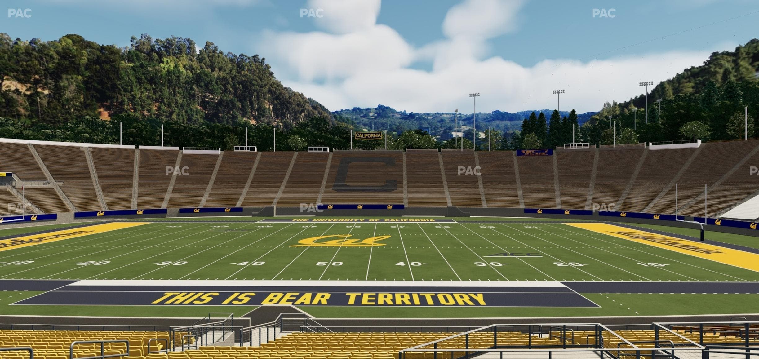 California Memorial Stadium - Section Field Club Gg Seat View