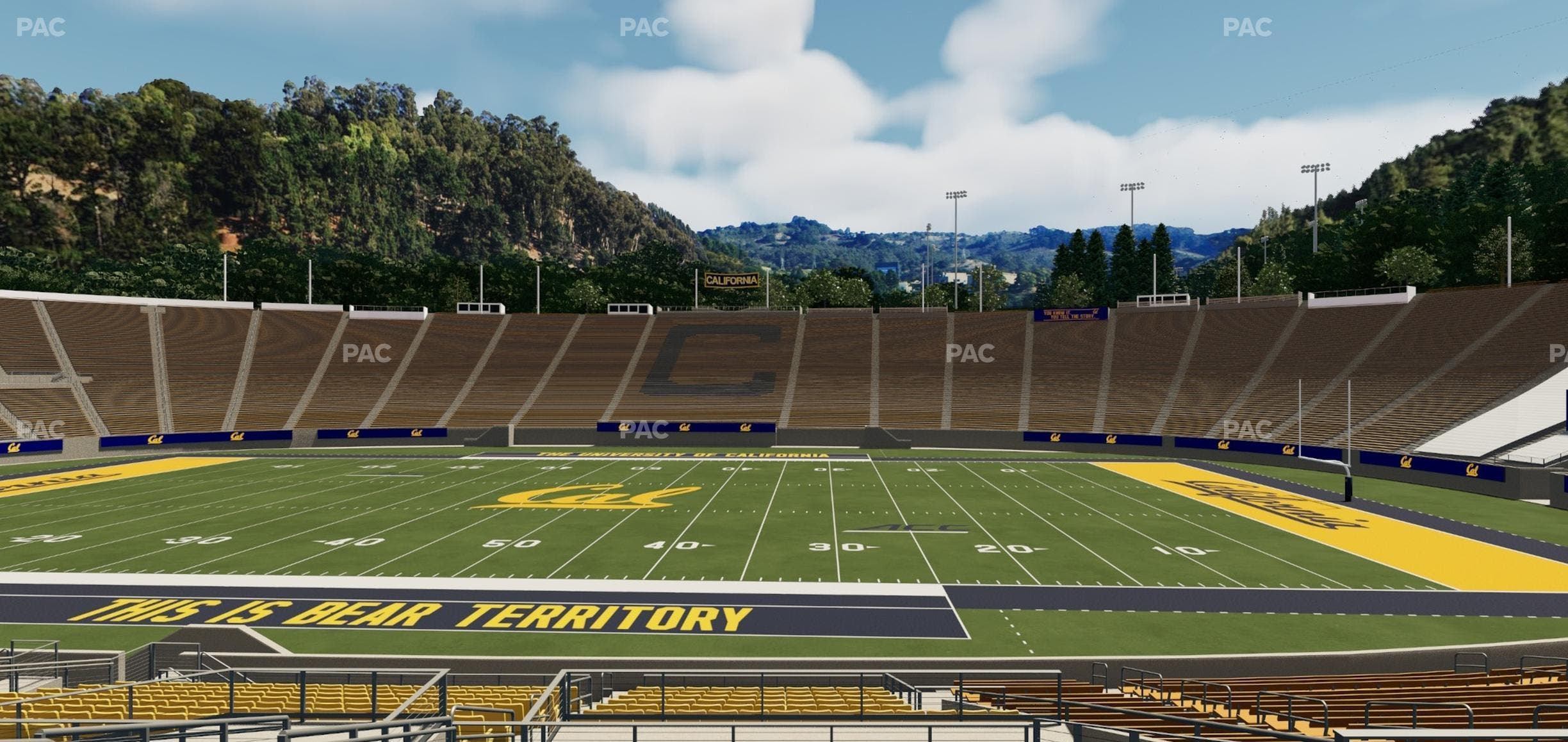 California Memorial Stadium - Section Field Club H Seat View