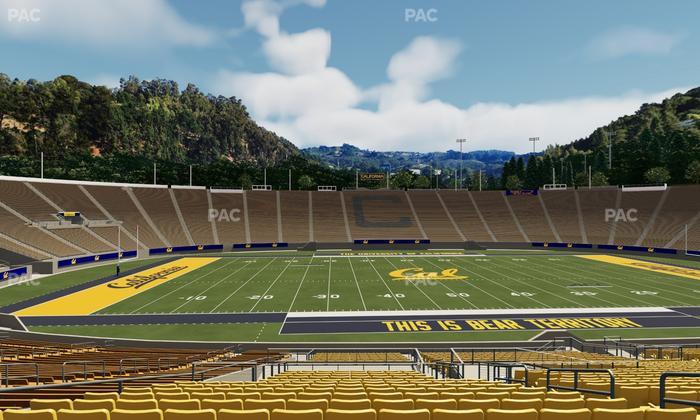 California Memorial Stadium - Section Stadium Club Ff Seat View