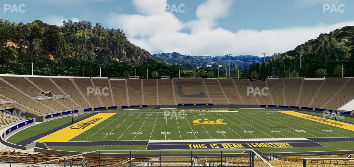 California Memorial Stadium - Section Stadium Club Ff Seat View