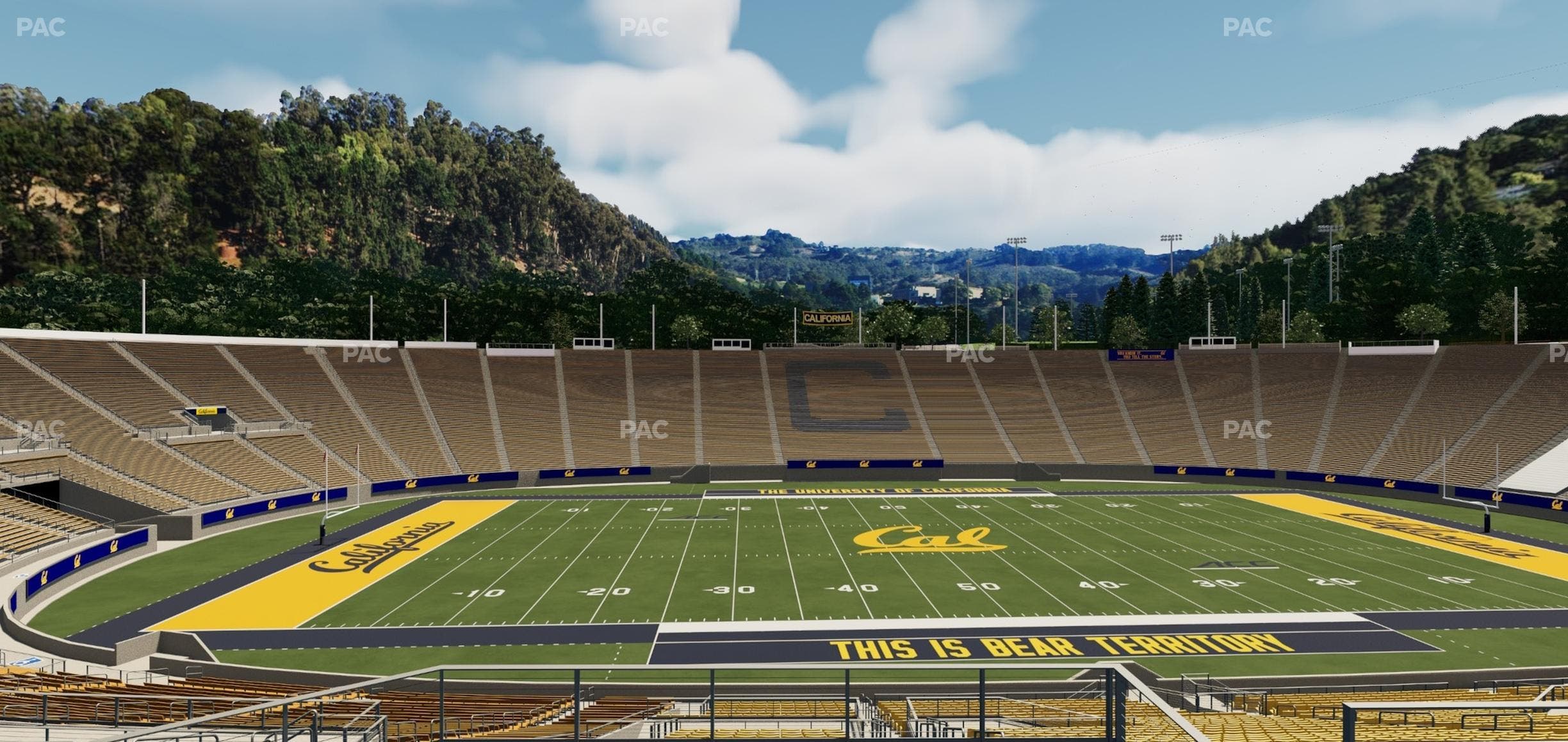 California Memorial Stadium - Section Stadium Club Ff Seat View