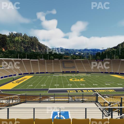 California Memorial Stadium - Section Stadium Club Ff Seat View