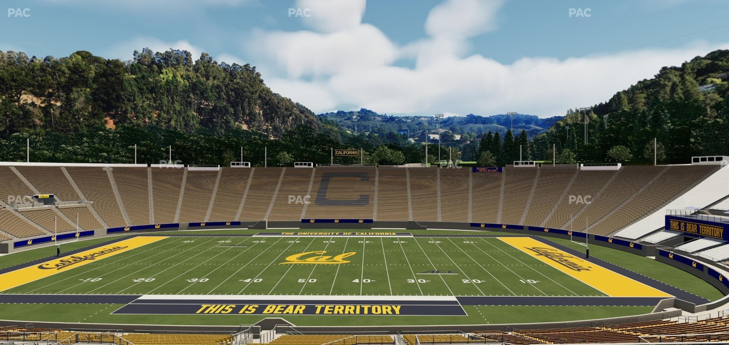 California Memorial Stadium - Section Stadium Club Gg Seat View