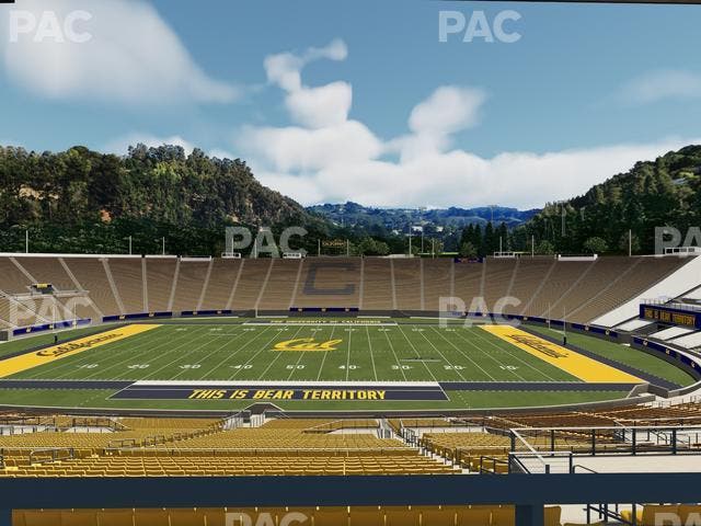 California Memorial Stadium - Section Stadium Club Gg Seat View