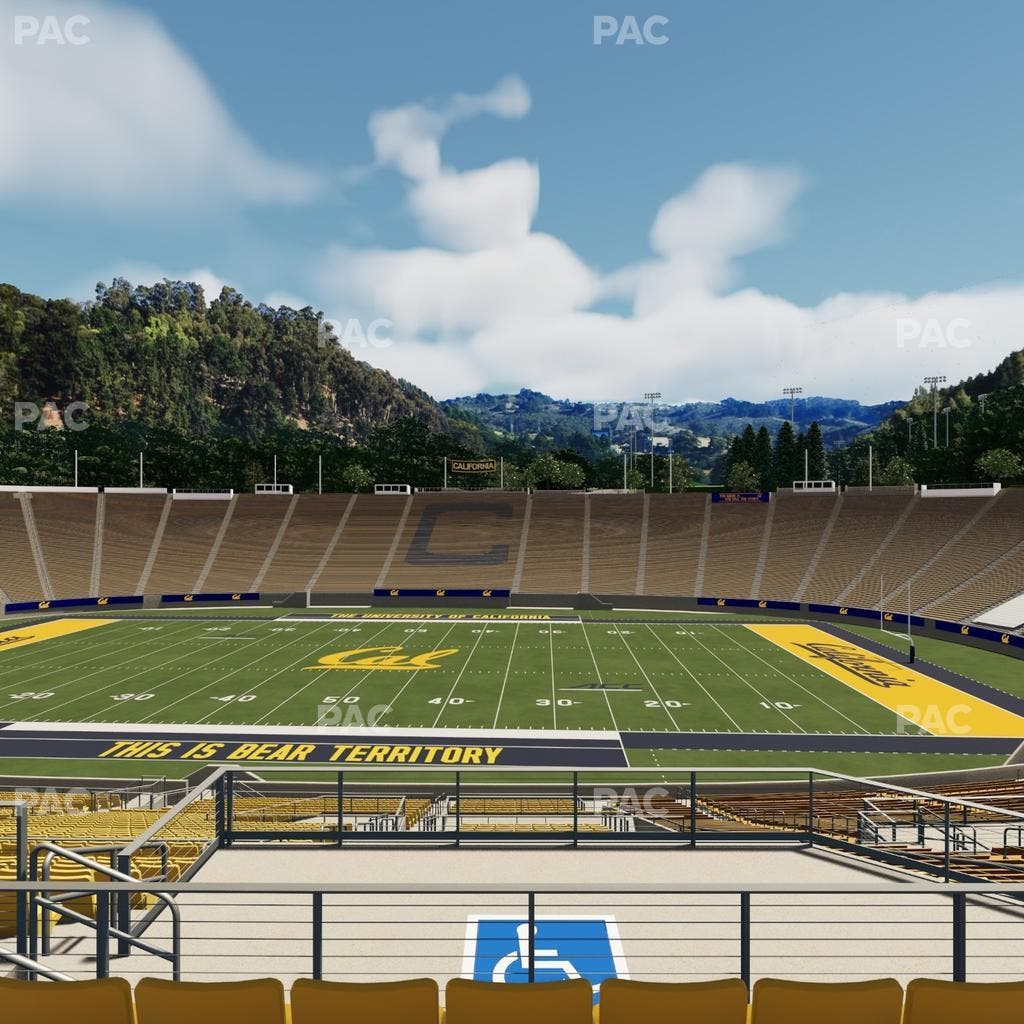 California Memorial Stadium - Section Stadium Club H Seat View