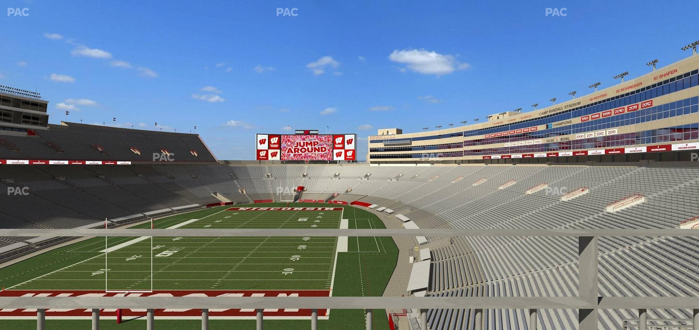 Camp Randall Stadium - Section Terrace Patio Seats 501 Seat View