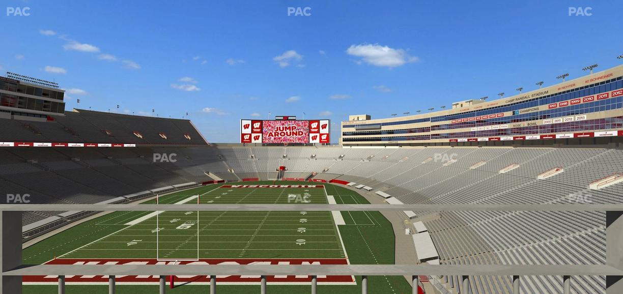 Camp Randall Stadium - Section Terrace Patio Seats 502 Seat View