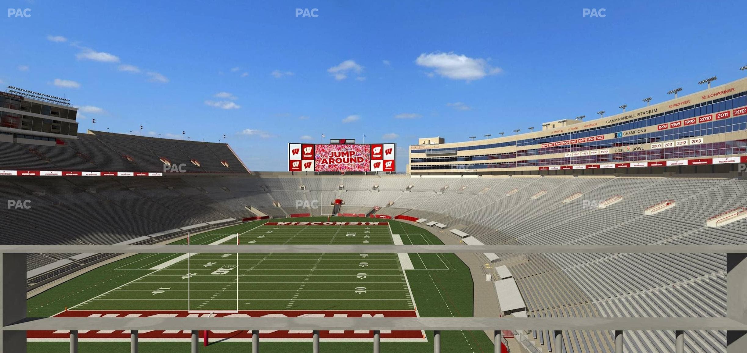 Camp Randall Stadium - Section Terrace Patio Seats 502 Seat View