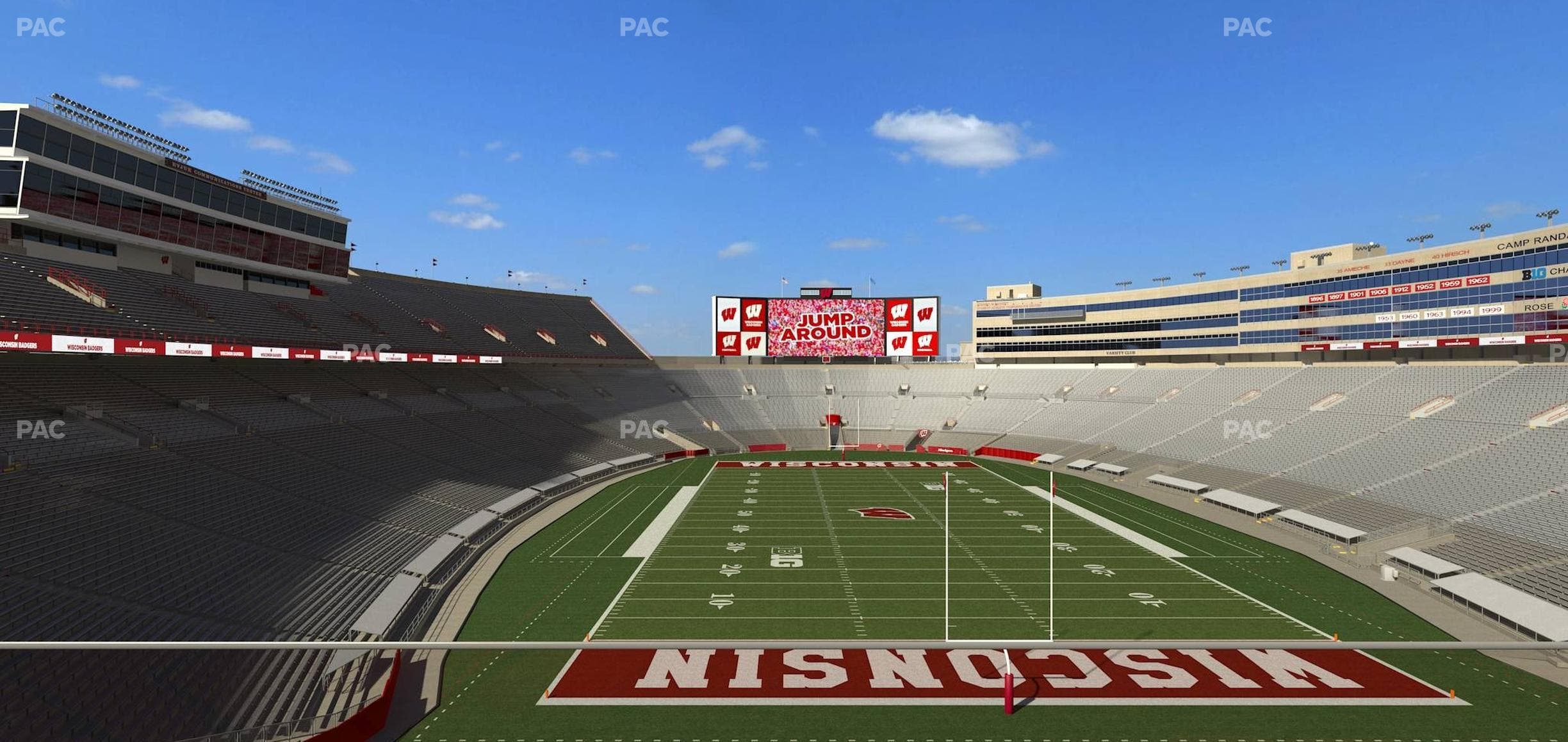 Camp Randall Stadium - Section Terrace Patio Seats 506 Seat View
