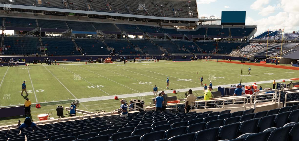 Camping World Stadium - Section 110 Seat View