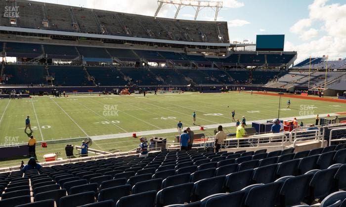 Camping World Stadium - Section 110 Seat View