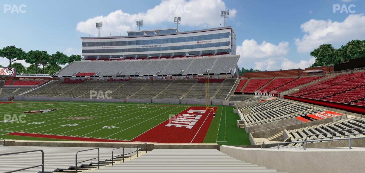 Carter-Finley Stadium - Section 1 Seat View