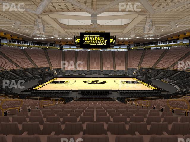 Carver-Hawkeye Arena - Section A Seat View Carver-Hawkeye Arena - Section A Seat View