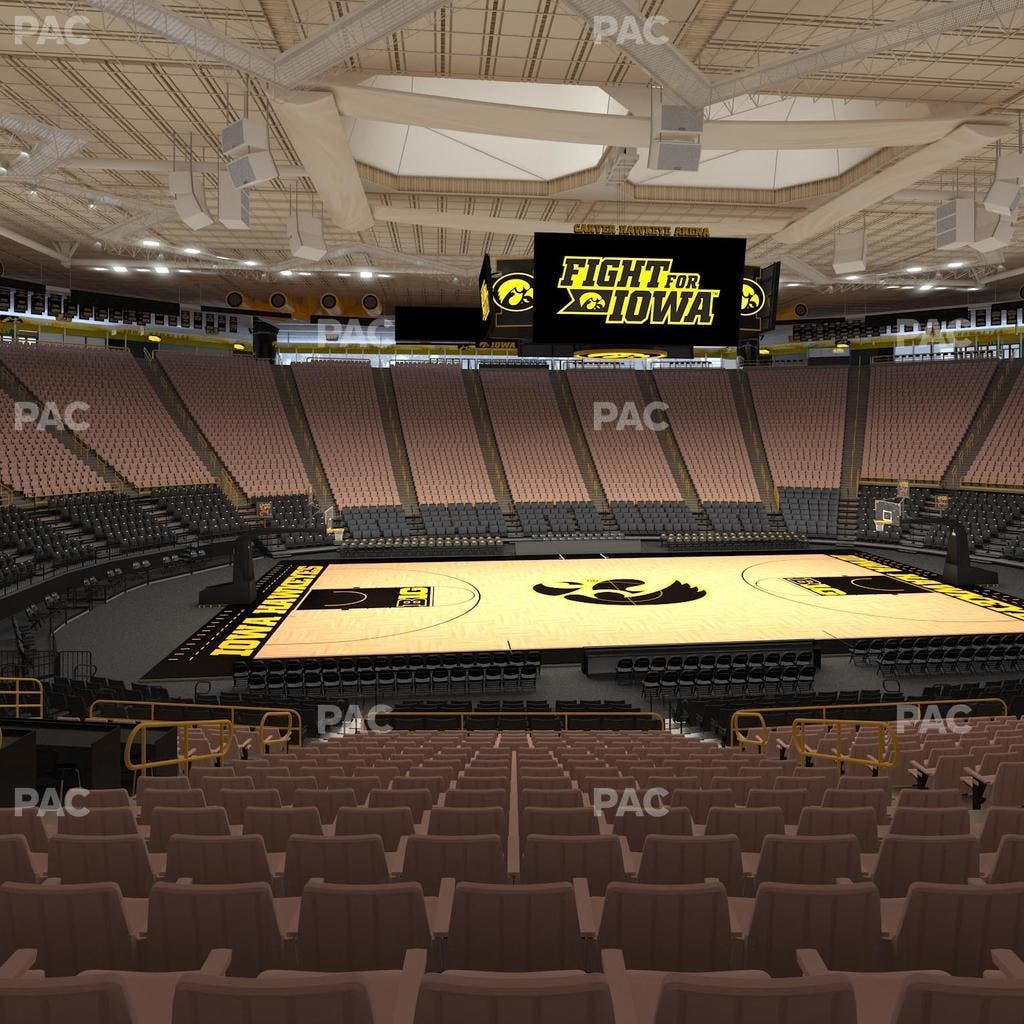 Carver-Hawkeye Arena - Section Aa Seat View
