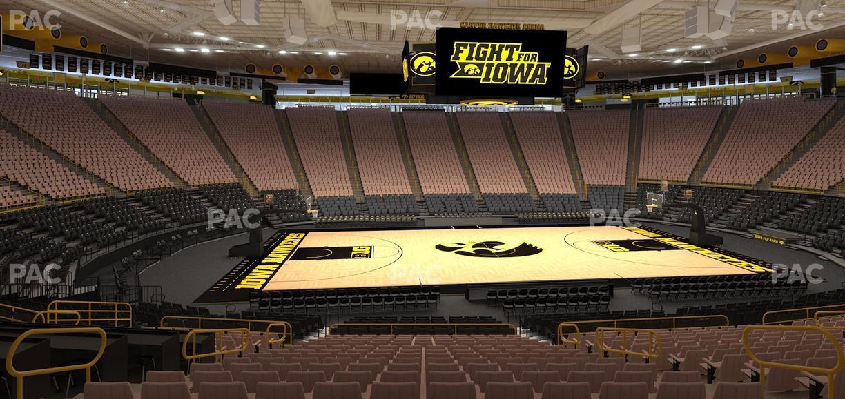 Carver-Hawkeye Arena - Section Aa Seat View