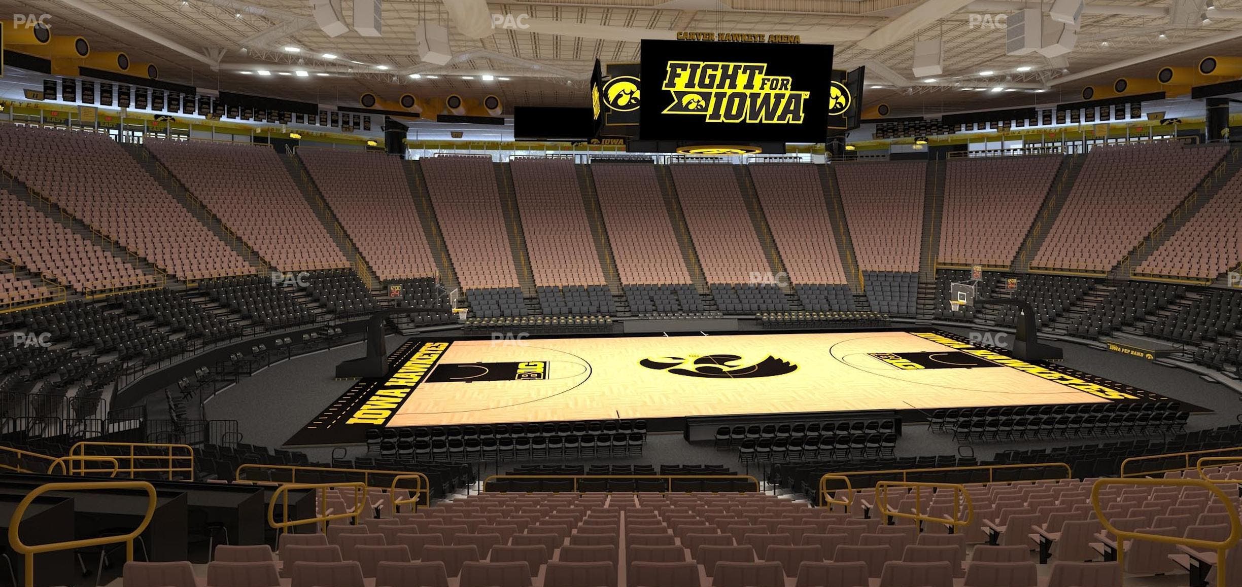 Carver-Hawkeye Arena - Section Aa Seat View