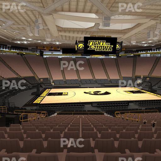 Carver-Hawkeye Arena - Section Aa Seat View