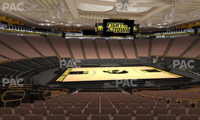 Carver-Hawkeye Arena - Section Aa Seat View