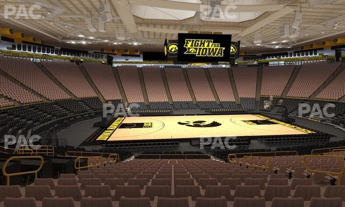 Carver-Hawkeye Arena - Section Aa Seat View