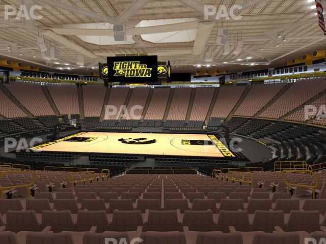 Carver-Hawkeye Arena - Section B Seat View Carver-Hawkeye Arena - Section B Seat View