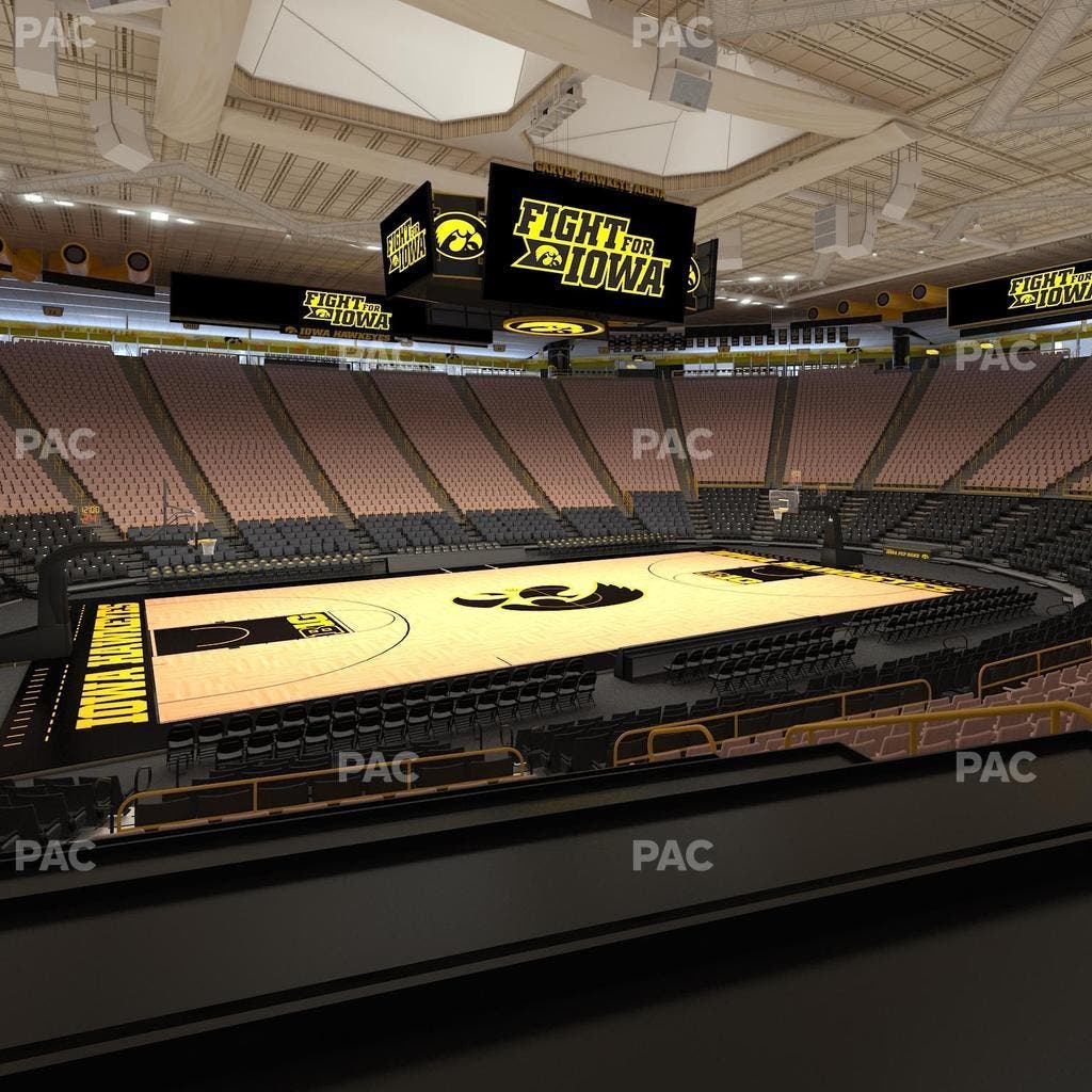 Carver-Hawkeye Arena - Section Bb Seat View