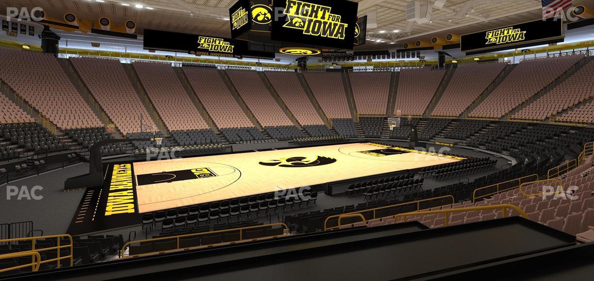 Carver-Hawkeye Arena - Section Bb Seat View