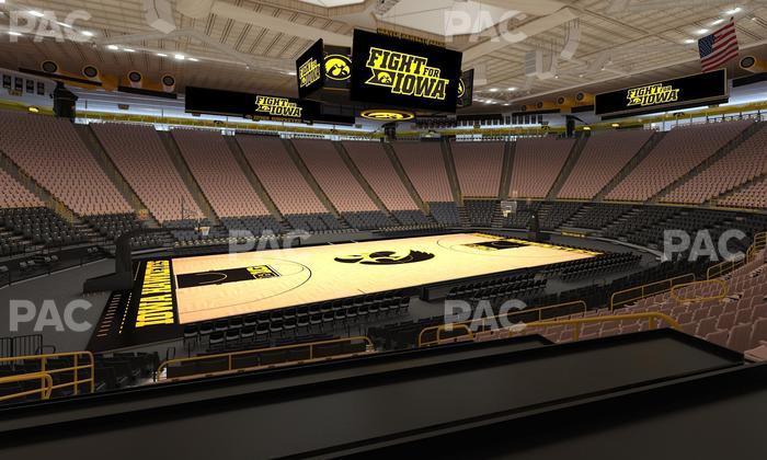 Carver-Hawkeye Arena - Section Bb Seat View