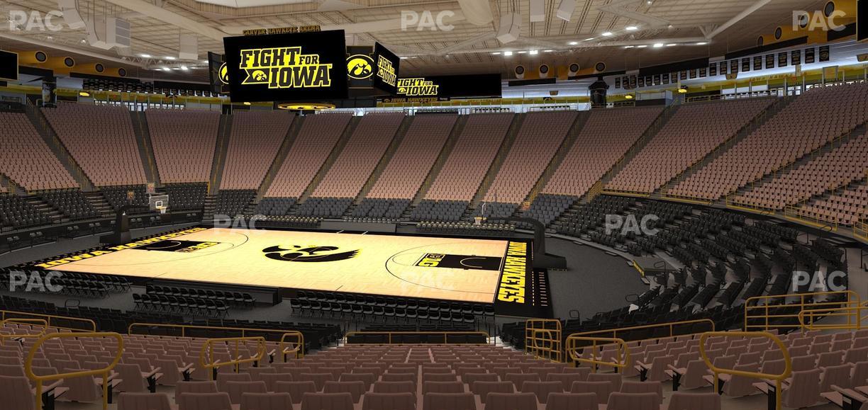 Carver-Hawkeye Arena - Section C Seat View