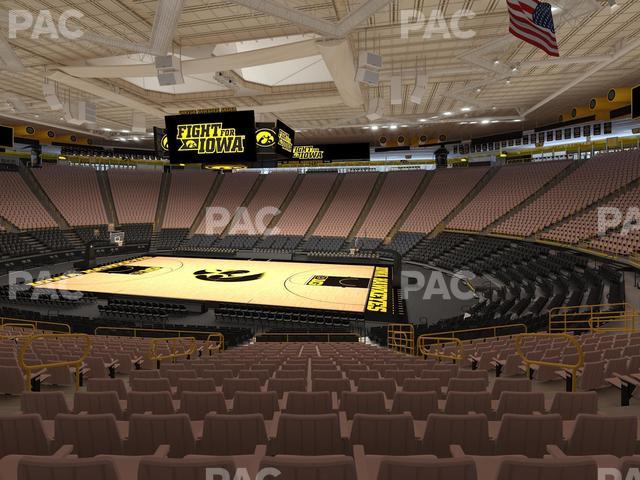 Carver-Hawkeye Arena - Section C Seat View Carver-Hawkeye Arena - Section C Seat View