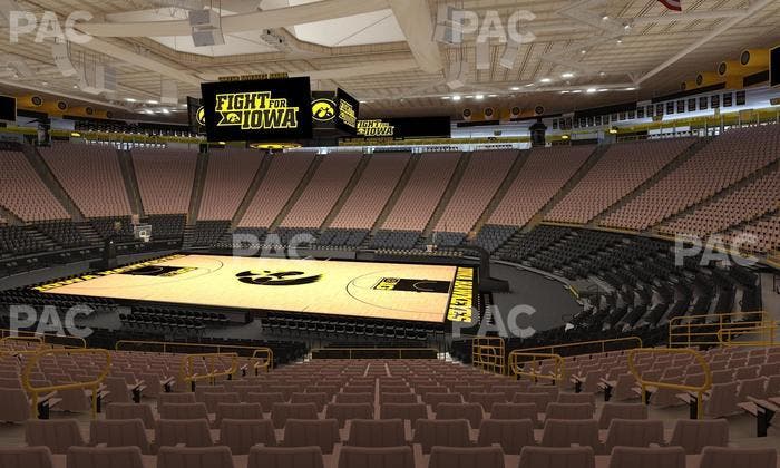 Carver-Hawkeye Arena - Section C Seat View