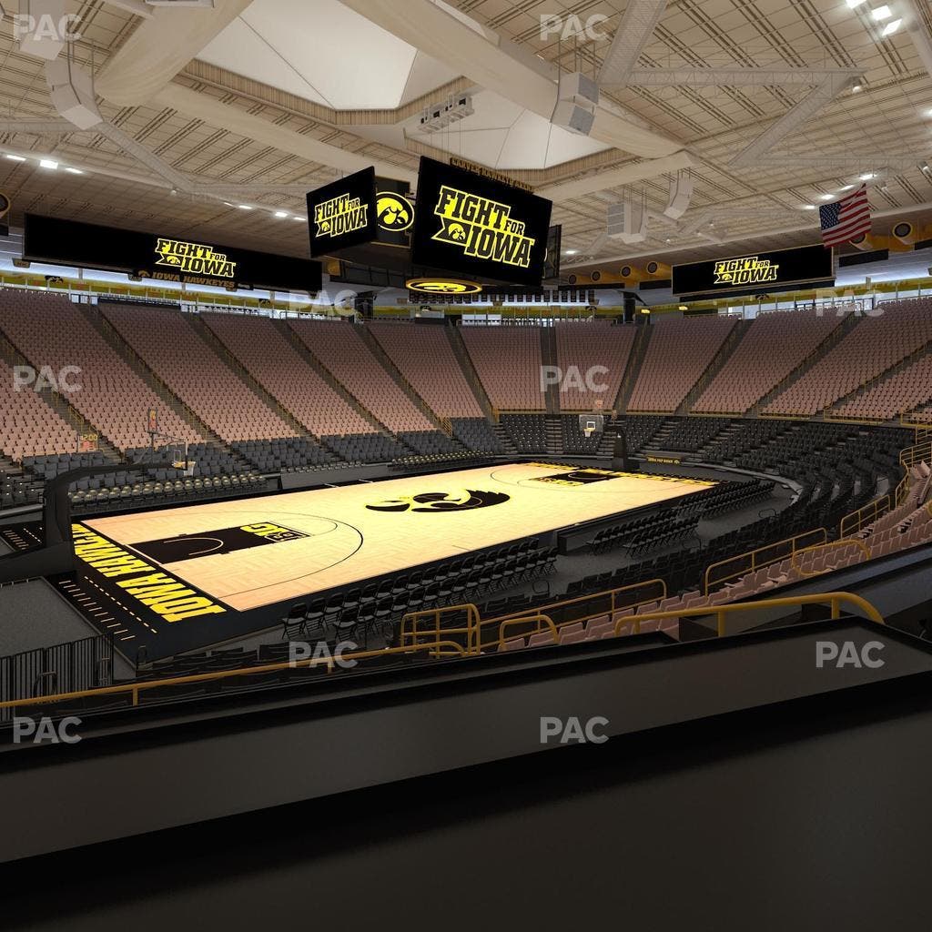 Carver-Hawkeye Arena - Section Cc Seat View